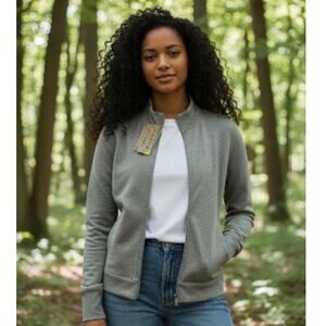 Free Country Women's New w/Tags Gray Therma Fleece Jacket - Medium - Classy Look